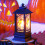 LED candle witch bat pattern5x2inches 2
