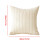 Gestreepte corduroy kussensloop beige 40x40cm set van 2 3