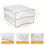 Grusce refrigerator drawers, clear, 2-pack 4