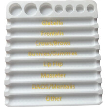 Aesthetic Practitioner Syringe Tray with 8 Slot Label,3D Printed Vial Holder/Syringe Tray Combination for Aesthetician B