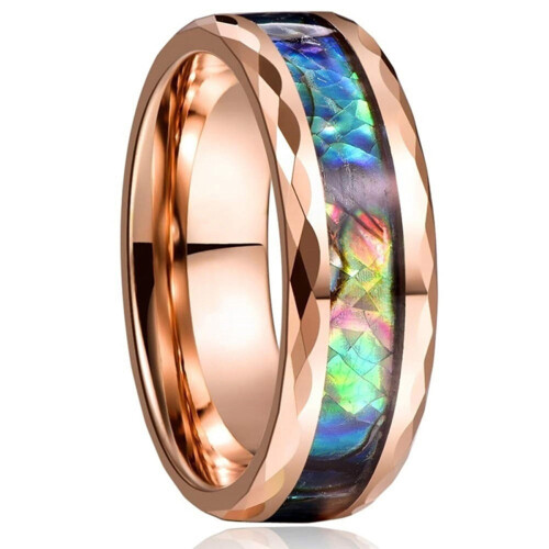 Abalone-Ring für Damen und Herren, Größe 12 1