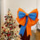 Weihnachtsschleife aus Samt, EVA-Material, 1 Stück 4