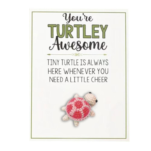 Μίνι ευχετήρια κάρτα με θέμα τη χελώνα 'You're Turtley Awesome' σετ 6 τεμαχίων