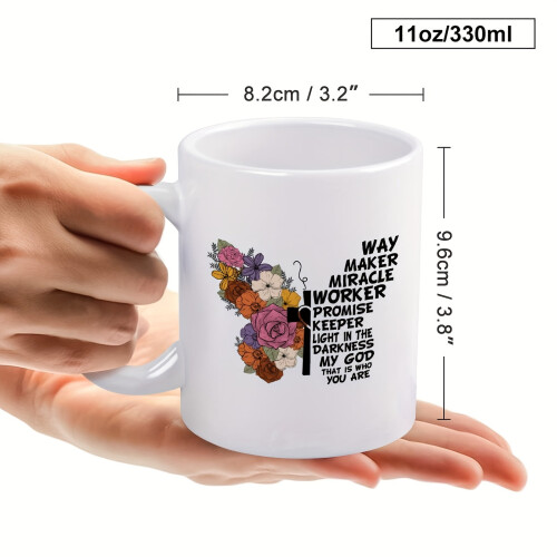 11oz kaffekrus Way Maker sommerfugldesign 2