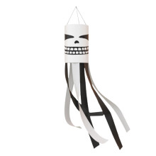 Zawieszka z dyni w kształcie chorągiewki na Halloween, dekoracja zewnętrzna
