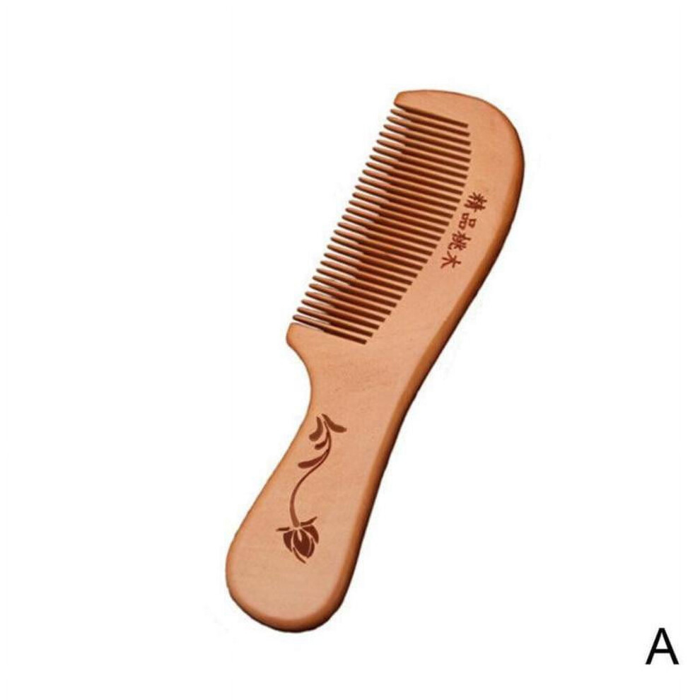 Wooden Comb Natural Wood Hair Beard Brush 1 Piece