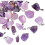 Amethyst Pendants Natural Stone24pcs3x7.5mm Hole 1