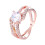 Women's 925 Sterling Silver White Sapphire Ring 2