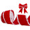 Rotes Samtband, 6,35 cm x 9,14 m, einseitig gewebtes Polyester 1