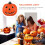 Διακόσμηση κολοκύθας για το Halloween vintage πλαστική μεγάλη 5