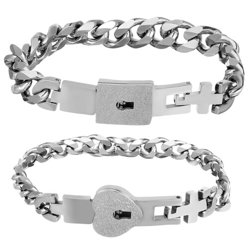 Pulsera concéntrica para parejas unisex (1 par)