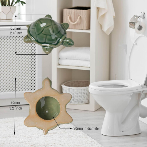 Turtle Toilet Bolt Covers Ceramic Universal Fit 2 Pack 2