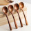 Juego de cucharas de madera con mango cómodo (6 piezas) 3
