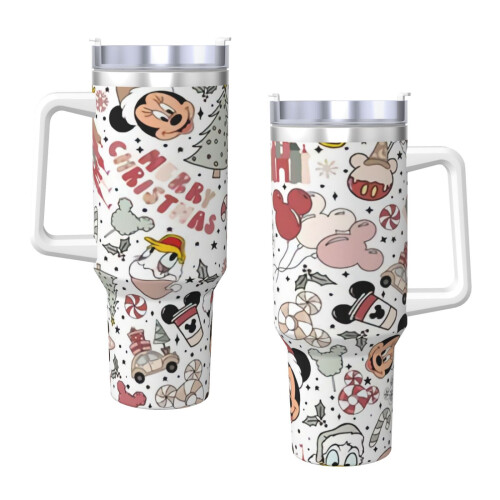 Ποτήρι Mickey Mouse 40oz από ανοξείδωτο ατσάλι με λαβή και 2