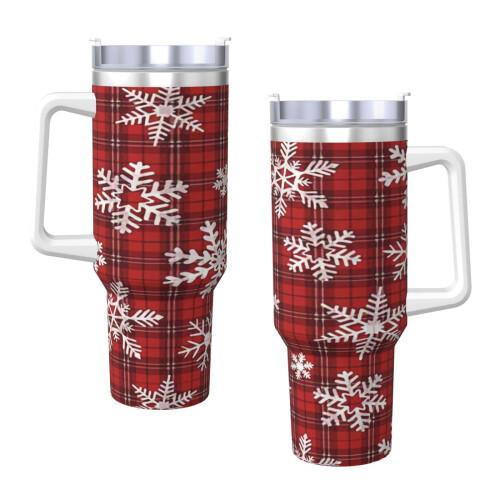 Juletern Rustfrit Stål Tumbler 40oz med Hank 2