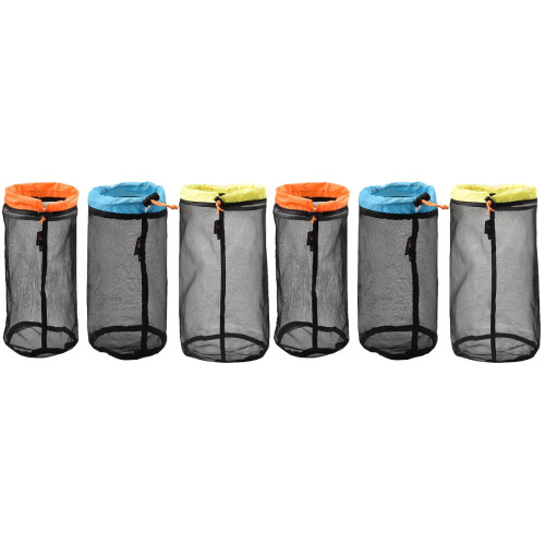 Mesh Drawstring Bags for Sleeping Bag 6 Pcs