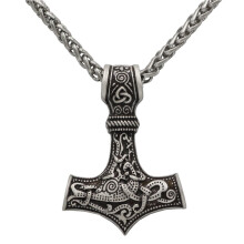 Collier rétro en métal pour homme, motif marteau en alliage, 1 pièce