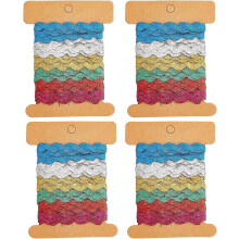 Ruban ondulé RIC Rac, 24 yards, 6 couleurs