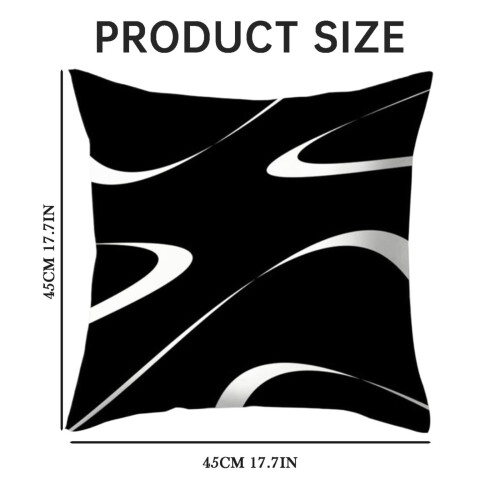 Capa de almofada decorativa quadrada de 45 cm (17,72 polegadas) estilo fazenda moderno 2