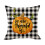 Capas de almofada de outono 18x18 em linho xadrez estampado 1