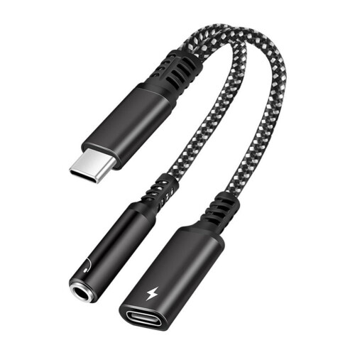 Type-C til 3,5 mm lydadapterkabel