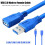 USB3.0 Type A uros-naaras jatkokaapeli 2