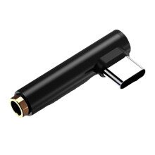 USB-C til 3,5 mm lydadapter flettet kabel