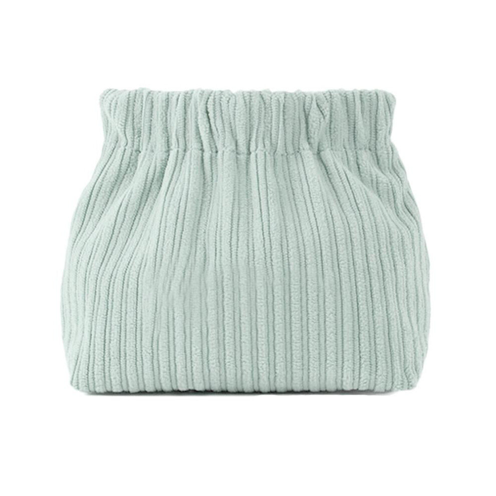 Corduroy Hair Tie Organizer Bag with Elastic Closure