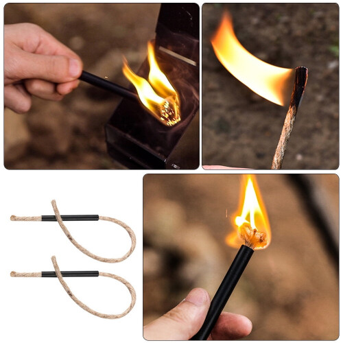 Beeswax Fire Starter Kindling for Camping 2 pcs 1