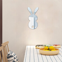 Easter Rabbit Wall Decals 3D Acrylic Mirror