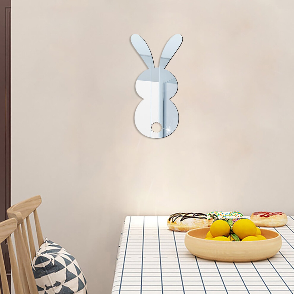 Easter Rabbit Wall Decals 3D Acrylic Mirror 301029308413