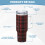 Personlig julepledd-glass i rustfritt stål, 40 oz 6