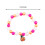 Halloween beaded bracelet orange pumpkin design 1 piece 3