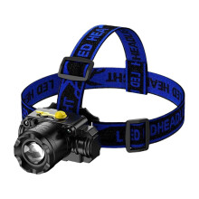 Super jasná nabíjateľná LED čelovka s USB, 1 balenie
