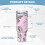 Personalisierter Hello Kitty 40oz Edelstahlbecher mit 6