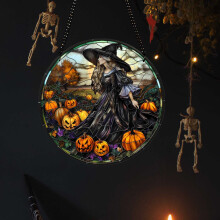 Halloween-Hängedekoration aus Acryl-Totenkopf-Schild