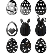 Easter mirror stickers removable acrylic home decor kids