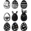 Easter mirror stickers removable acrylic home decor kids 1