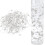 Collier de perles artificielles grises 3-8 mm, 10 brins 1