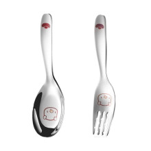 Cuillère repas à manche court en acier inoxydable (1 pièce)