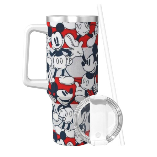 Mickey Mouse-krus i rustfrit stål, 113 ml med hank 1