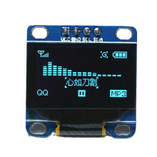 OLED kijelző SSD1306 0,96 hüvelykes 128x64 I2C SPI