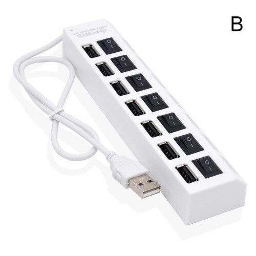 Adaptador USB 3.0 Hub de 7 puertos para PC