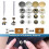 Metal snap fastener button press for leather and fabric 4