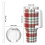 Εξατομικευμένο Χριστουγεννιάτικο Καρό Ποτήρι από Ανοξείδωτο Ατσάλι 40oz 5