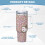 Vaso personalizado de Hello Kitty de 40 oz, acero inoxidable 3
