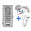 Magnetische wimperkruller met clip, set van 5 paar 7