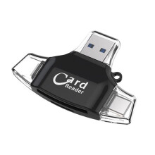 Čítačka SD/TF kariet USB-C 2 v 1 alebo 4 v 1