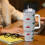 40oz Personalized Tumbler with Handle and Straw 7