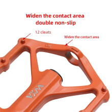 VXM 2pcs Bicycle Pedals Ultralight BMX MTB Road Bike Pedals Non-Slip Aluminum Alloy Cycling Parts Black